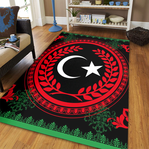 Libya Area Rug Floral Circle