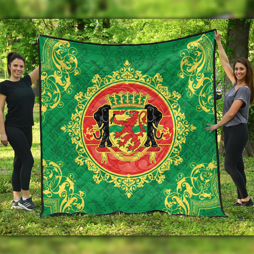 Republic of the Congo Quilt Floral Frame