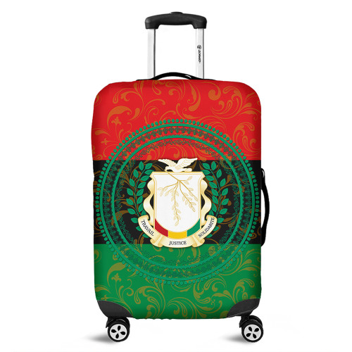 Guinea Luggage Cover Pan Africa With Coat Of Arms