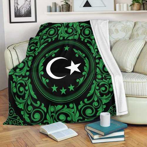 Libya Blanket Royal Floral Frame