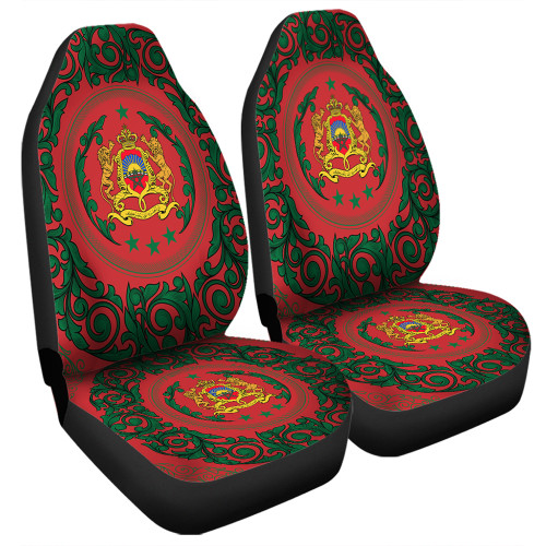 Morocco Car Seat Cover Royal Floral Frame