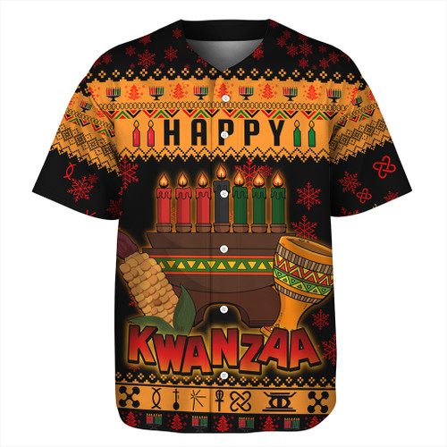 Kwanzaa Baseball Shirt Style Pattern