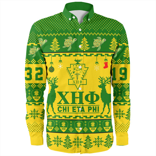 Chi Eta Phi Long Sleeve Shirt Lux Christmas