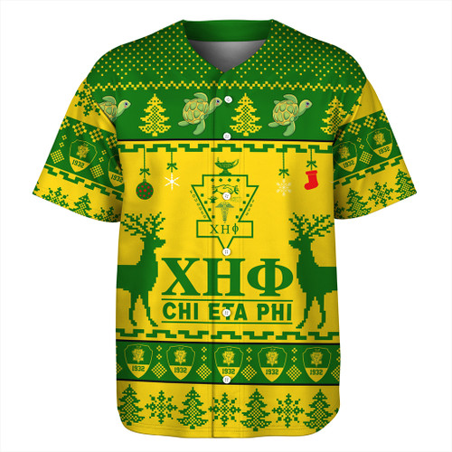 Chi Eta Phi Baseball Shirt Lux Christmas