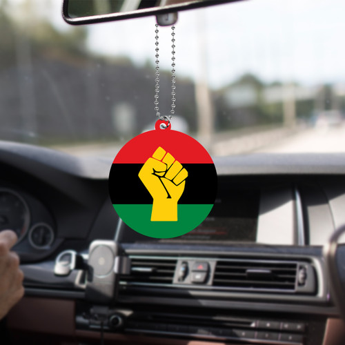 Pan-African Car Hanging Ornament Power Pan African Map African Flag