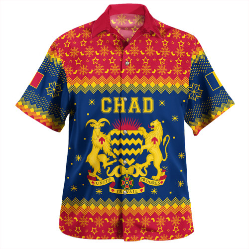 Chad Hawaiian Shirt Christmas Coat of Arms