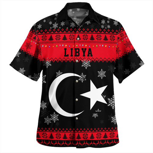 Libya Hawaiian Shirt Christmas Style Pattern