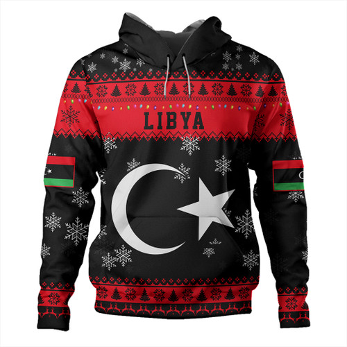 Libya Hoodie Christmas Style Pattern