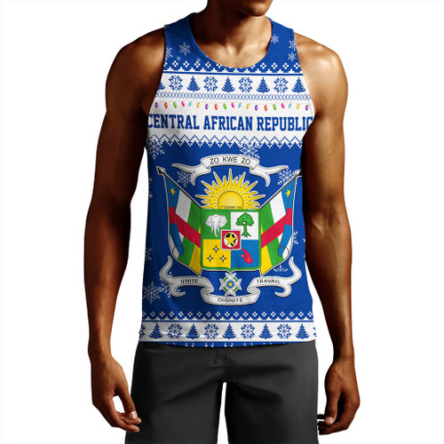 Central African Republic Tank Top Christmas Style Pattern
