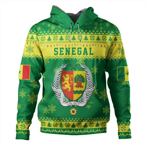 Senegal Hoodie Christmas Style Pattern