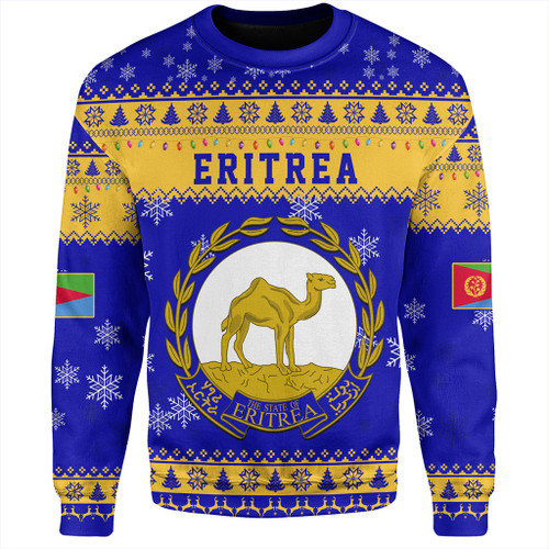Eritrea Sweatshirt Christmas Style Pattern