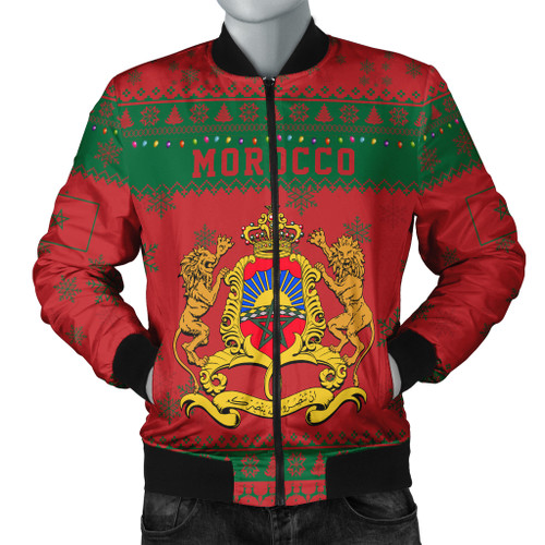Morocco Bomber Jacket Christmas Style Pattern