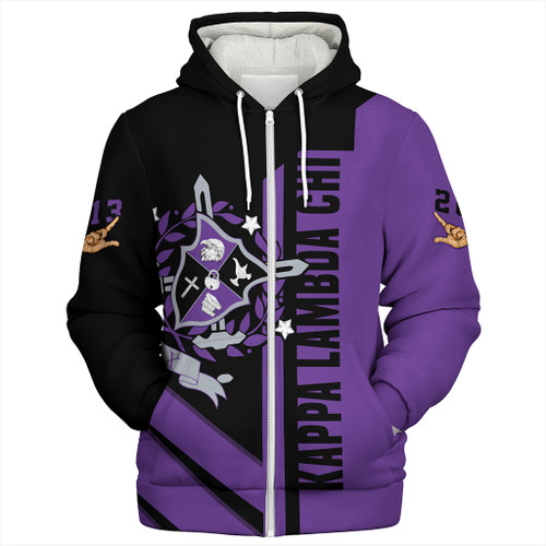 Kappa Lambda Chi Sherpa Hoodie Half Concept