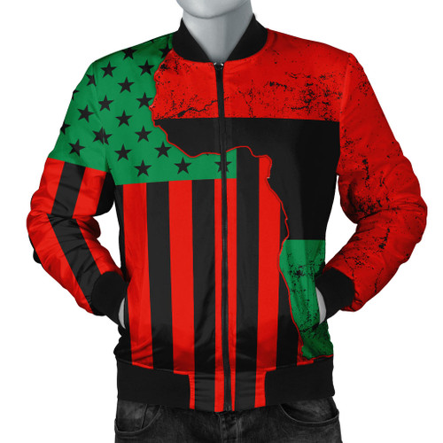 Pan-African Bomber Jacket Flag Pan African Pround Black American Unia Style