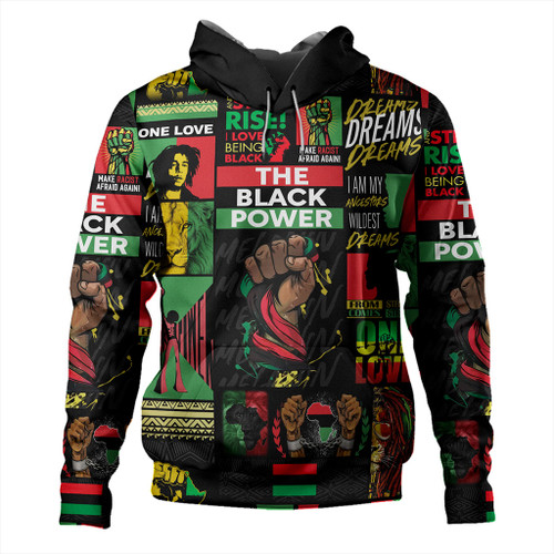 Pan-African Hoodie The Black Power Make Racist Afraid Again