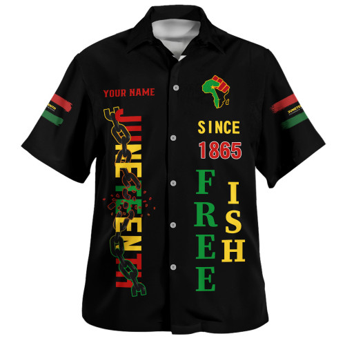 Juneteenth Hawaiian Shirt Custom Juneteenth Breaking Every Chain Since 1865
