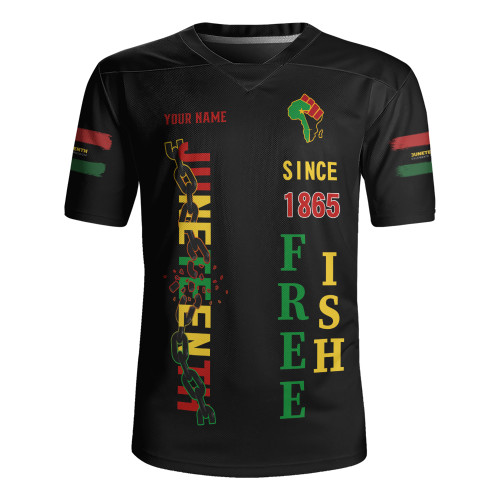 Juneteenth Rugby Jersey Custom Juneteenth Breaking Every Chain Since 1865 Juneteenth Rugby Jersey Custom Juneteenth Breaking Every Chain Since 1865