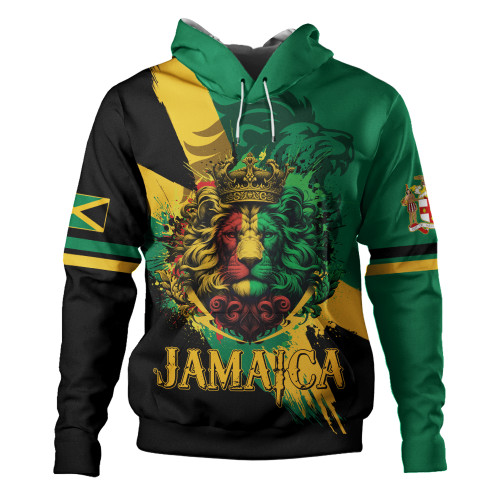 Jamaica Hoodie Flag Kindom Lion Vintage Style