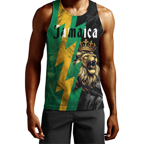 Jamaica Tank Top Lion Thunder Vintage Style