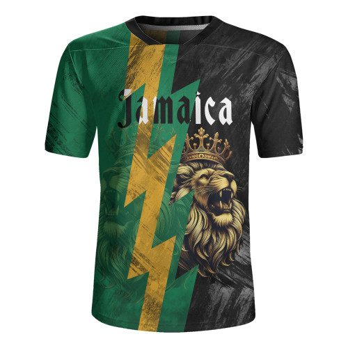 Jamaica Rugby Jersey Lion Thunder Vintage Style