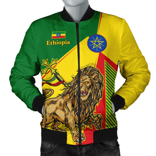 Ethiopia Bomber Jacket National Lion Unity Style