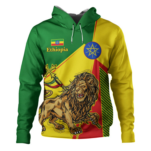 Ethiopia Hoodie National Lion Unity Style