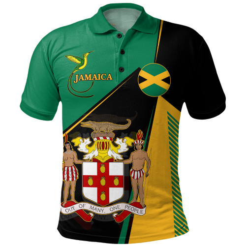 Jamaica Polo Shirt National Bird Unity Style