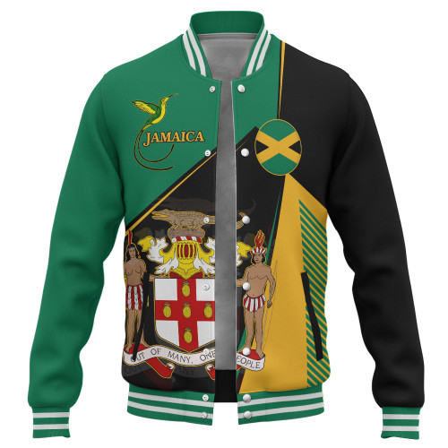 Jamaica Baseball Jacket National Bird Unity Style