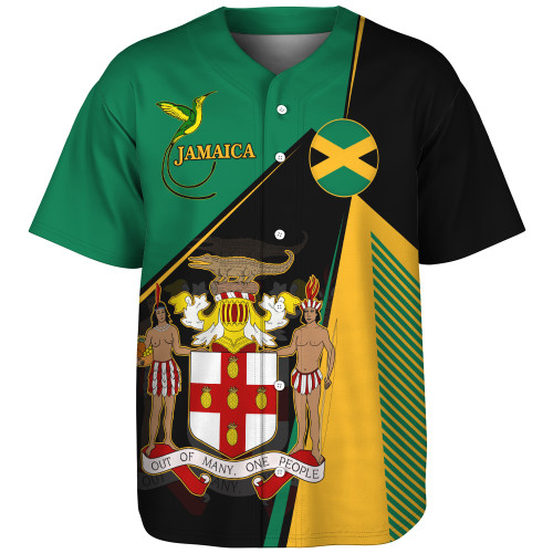 Jamaica Baseball Shirt National Bird Unity Style