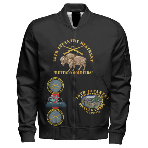 Buffalo Soldiers Zipper Bomber Jacket 25th Infantry Special