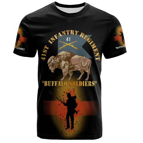Buffalo Soldiers T-Shirt 41st Infantry Regiment Buffalo Soldiers With Regimental