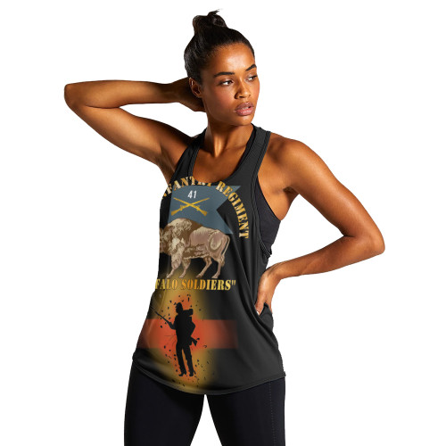 Buffalo Soldiers Women Tank 41st Infantry Regiment Buffalo Soldiers With Regimental
