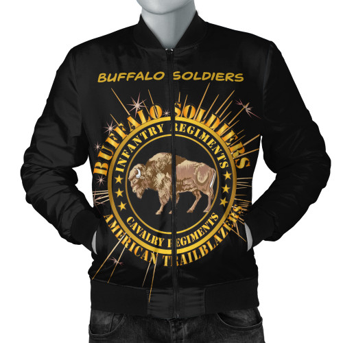 Buffalo Soldiers Bomber Jacket Army Cavalry And Infantry Regiments