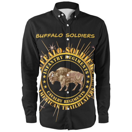 Buffalo Soldiers Long Sleeve Shirt Army Cavalry And Infantry Regiments