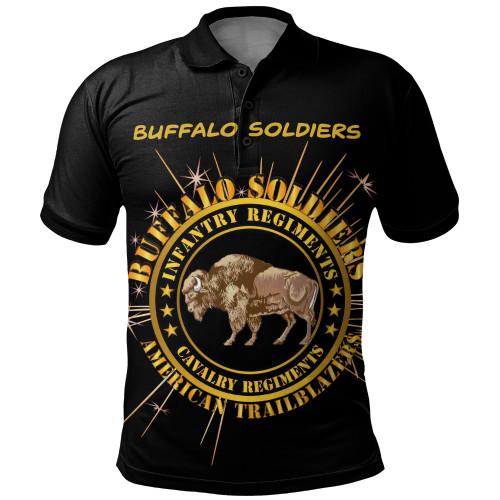 Buffalo Soldiers Polo Shirt Army Cavalry And Infantry Regiments