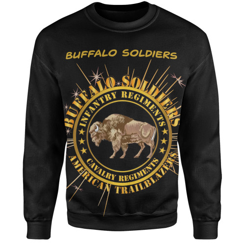 Buffalo Soldiers Sweatshirt Army Cavalry And Infantry Regiments