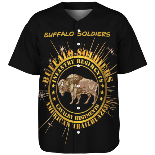 Buffalo Soldiers Baseball Shirt Army Cavalry And Infantry Regiments