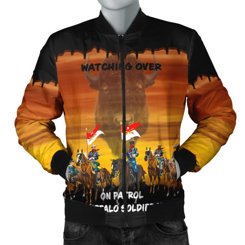 Buffalo Soldiers Bomber Jacket Army On Patrol In The Old West