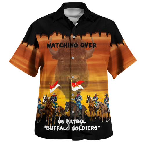 Buffalo Soldiers Hawaiian Shirt Army On Patrol In The Old West