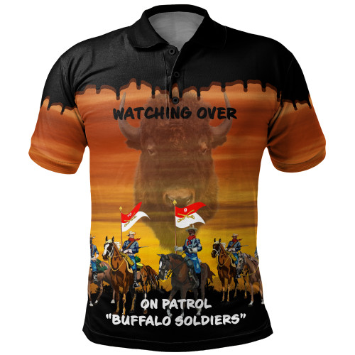 Buffalo Soldiers Polo Shirt Army On Patrol In The Old West