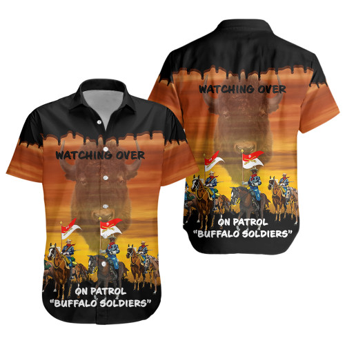 Buffalo Soldiers Short Sleeve Shirt Army On Patrol In The Old West