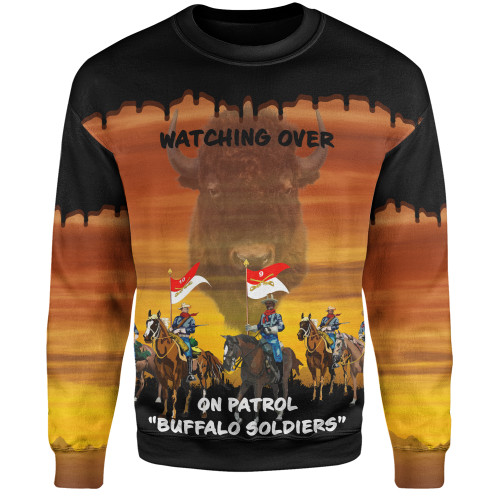 Buffalo Soldiers Sweatshirt Army On Patrol In The Old West