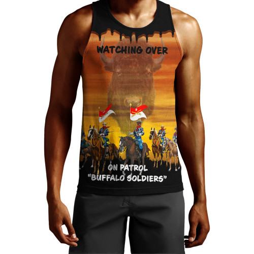 Buffalo Soldiers Tank Top Army On Patrol In The Old West