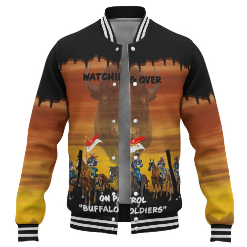 Buffalo Soldiers Baseball Jacket Army On Patrol In The Old West