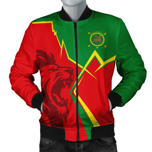 Ethiopia Bomber Jacket Lion Lightning Style