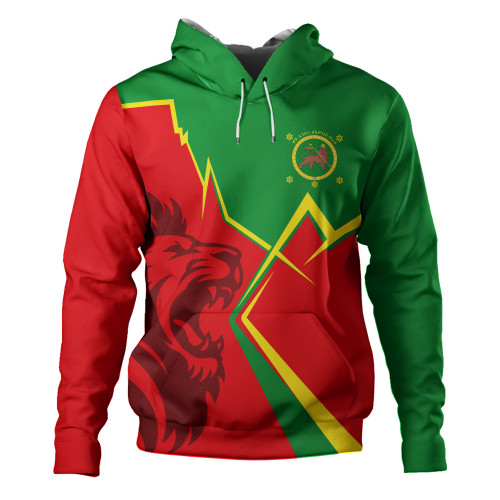 Ethiopia Hoodie Lion Lightning Style