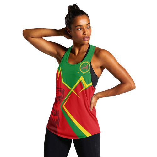 Ethiopia Women Tank Lion Lightning Style