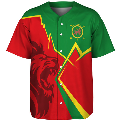Ethiopia Baseball Shirt Lion Lightning Style