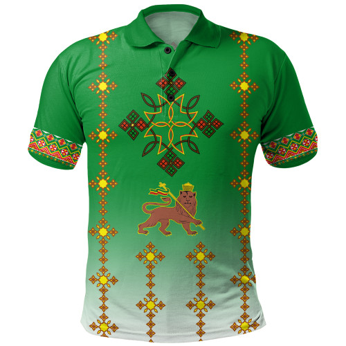 Ethiopia Polo Shirt Traditional Covenant Cross Classic