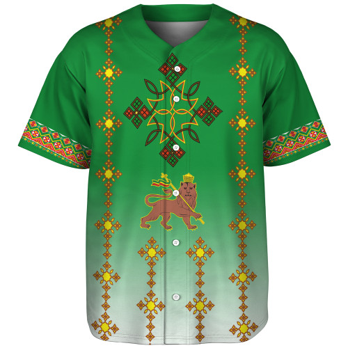 Ethiopia Baseball Shirt Traditional Covenant Cross Classic